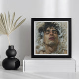 Wet Whistle - Sensual Homoerotic Dream Art Print, Framed Portrait Person Submerged Water Eyes Closed Curly