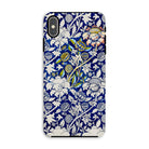 Wey William Morris Fabric Pattern Iphone Case, Xs Max / Matte, Decorative Phone Case Blue White Floral Pattern Botanical
