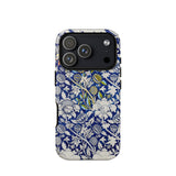Wey - William Morris Fabric Pattern Phone Case Iphone 17 Pro / Matte Blue Floral 12 Max Morris’ Legendary, Twilight Garden Unfurls, Deep,