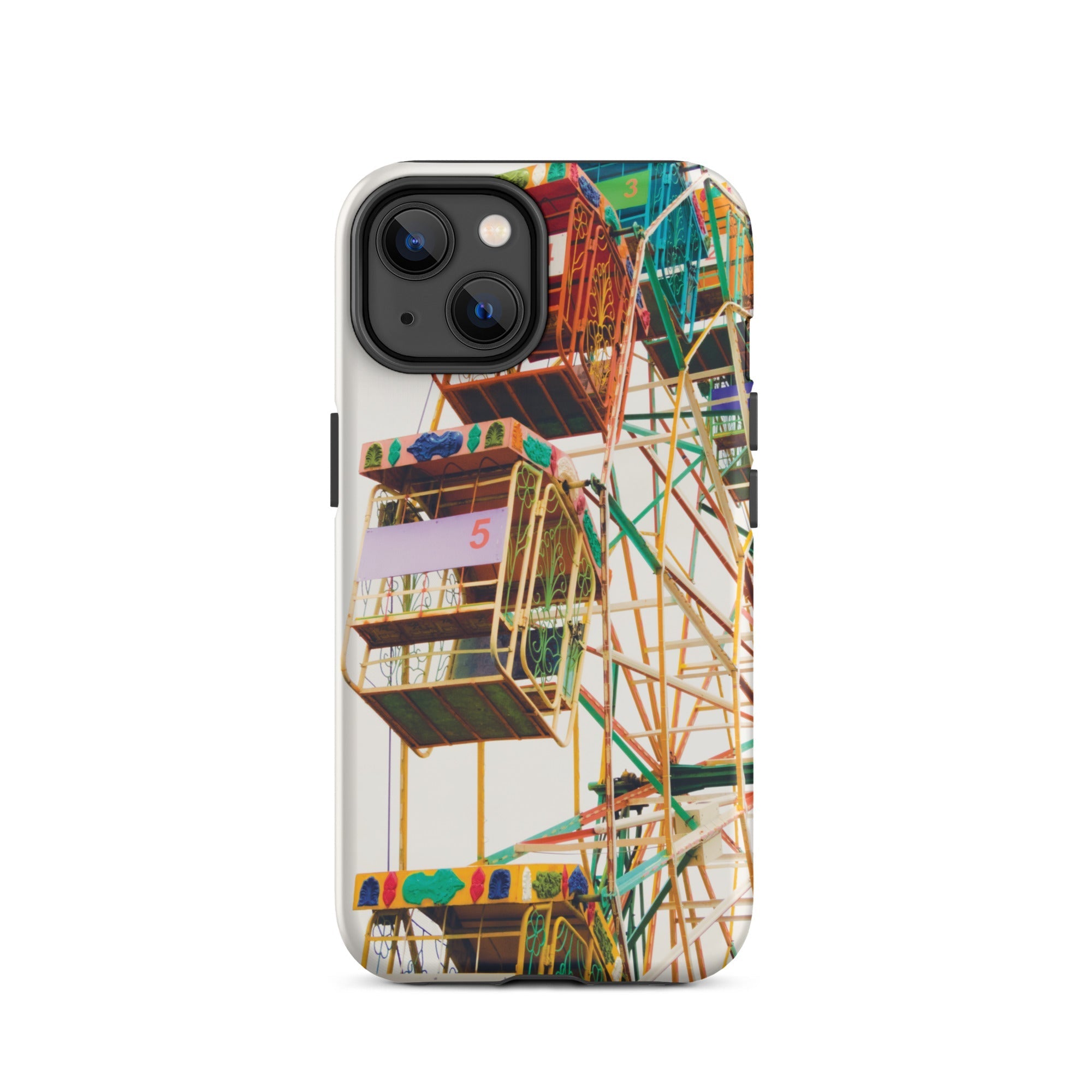 Wheel of Fortune Amusement Park Ferris Iphone Case, 14 / Matte, Ferris Wheel Patterned Phone Case