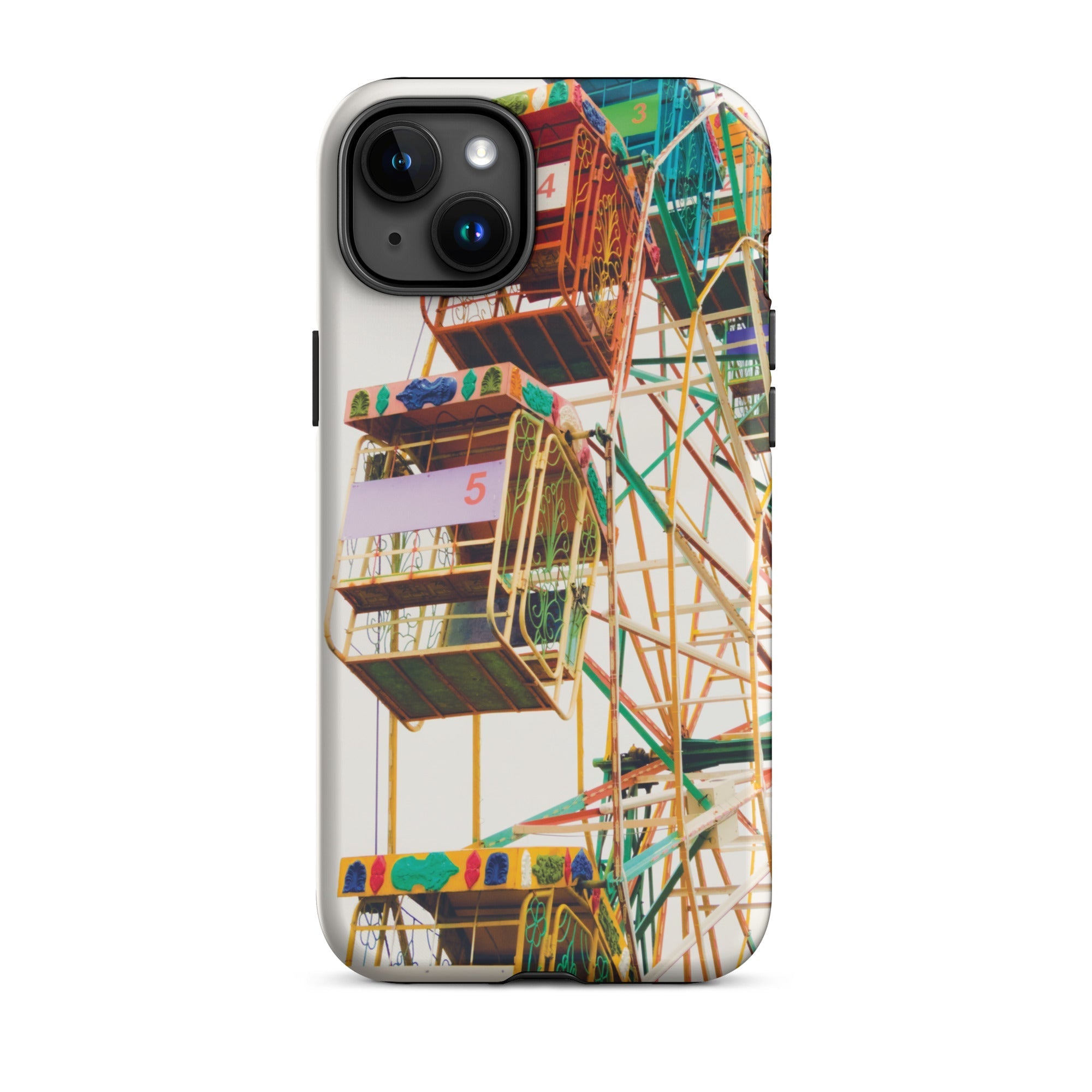 Wheel of Fortune Amusement Park Ferris Iphone Case, 15 Plus / Matte, Ferris Wheel Patterned Phone Case