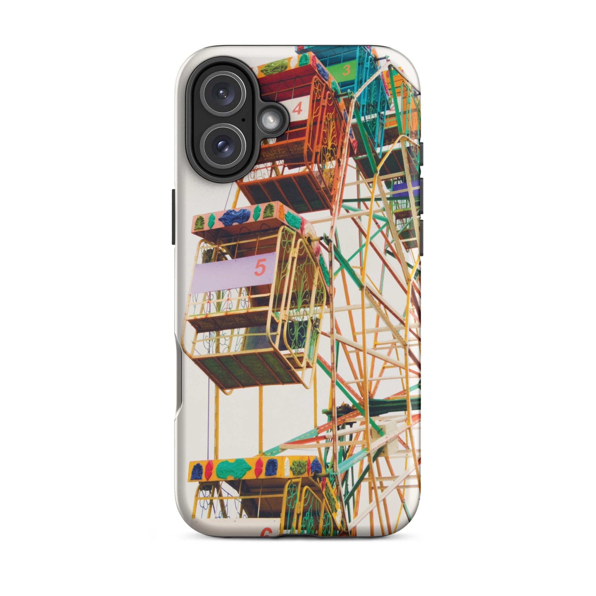 Wheel of Fortune Amusement Park Ferris Iphone Case, 16 Plus / Matte, Ferris Wheel Patterned Phone Case