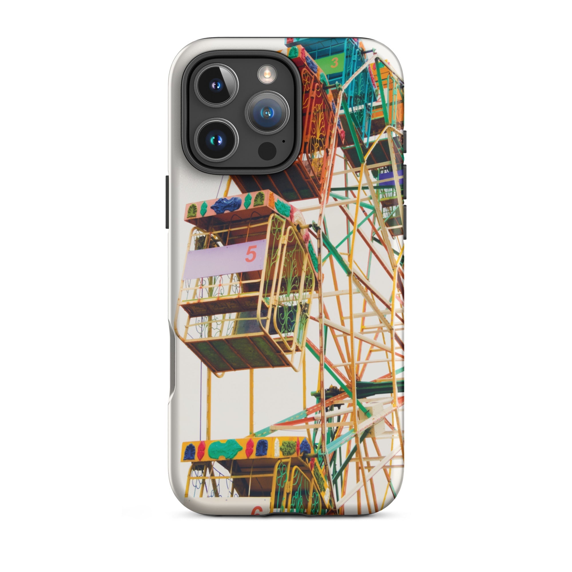 Wheel of Fortune Amusement Park Ferris Iphone Case, 16 Pro Max / Matte, Ferris Wheel Phone Case