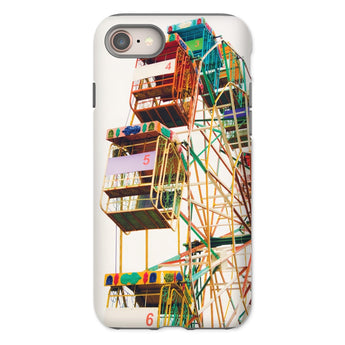 Wheel of Fortune - Amusement Park Ferris Iphone Case, 8 / Matte, Colorful Ferris Wheel Printed Phone Case
