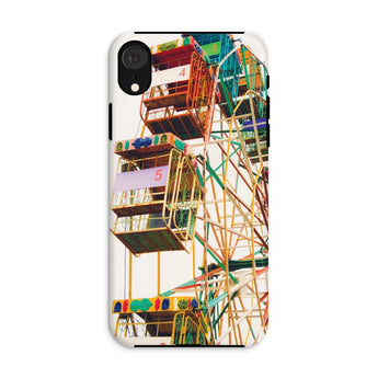 Wheel of Fortune - Amusement Park Ferris Iphone Case, Xr / Matte, Phone Case Colorful Ferris Wheel Design