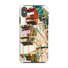 Wheel of Fortune Amusement Park Ferris Iphone Case, Xs Max / Matte, Phone Case Colorful Ferris Wheel Design