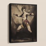 Whipped - Gay Circus Ringmaster Art Framed Canvas, Framed Painting Shirtless Man