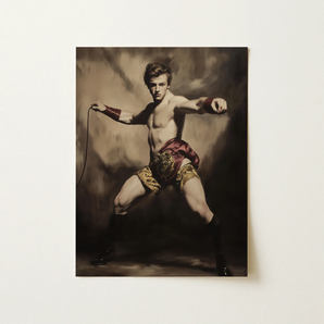 Whipped - Gay Circus Ringmaster Art Print / Canvas, 12x16’’ / 31x41cm / Unframed / no Border, Posters Prints & Visual Artwork, Toby Leon