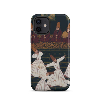 Whirling Dervishes at Konya - Ottoman School Iphone Case, 12 / Matte, Phone Case Dervishes Design