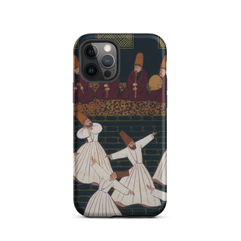 Whirling Dervishes at Konya - Ottoman School Iphone Case, 12 Pro / Matte, Phone Case Dervishes Design