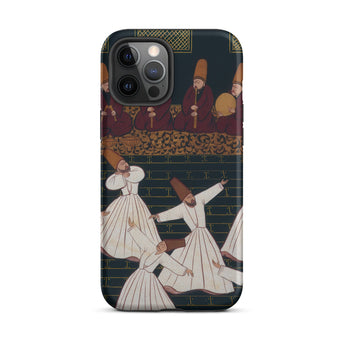 Whirling Dervishes at Konya - Ottoman School Iphone Case, 12 Pro Max / Matte, Phone Case Dervishes Design
