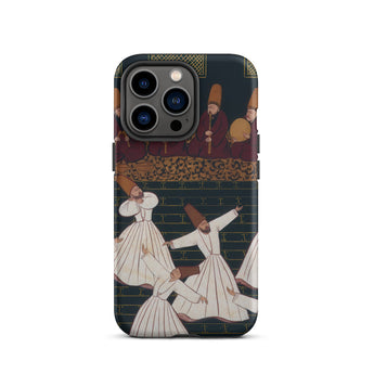 Whirling Dervishes at Konya - Ottoman School Iphone Case, 13 Pro / Matte, Phone Case Dervishes Design