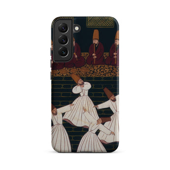 Whirling Dervishes at Konya - Ottoman School Phone Case, Samsung Galaxy S22 Plus / Matte, Mobile Cases, Toby Leon