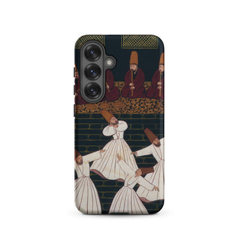 Whirling Dervishes at Konya - Ottoman School Phone Case, Samsung Galaxy S25 / Matte, Mobile Cases, Toby Leon