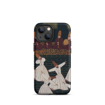 Whirling Dervishes at Konya - Ottoman School Phone Case Iphone 13 Mini / Matte Phone Case Dervishes Ottoman School, School Iphone Case,