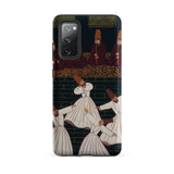 Whirling Dervishes at Konya - Ottoman School Phone Case Samsung Galaxy S20 Fe / Matte Phone Case Detailed Illustration Sufi Dancers White