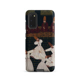 Whirling Dervishes at Konya - Ottoman School Phone Case Samsung Galaxy S20 / Matte Phone Case Intricate Illustration Sufi Dancers White