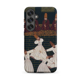 Whirling Dervishes at Konya - Ottoman School Phone Case Samsung Galaxy S25 Plus / Matte Phone Case Intricate Illustration Dervishes White