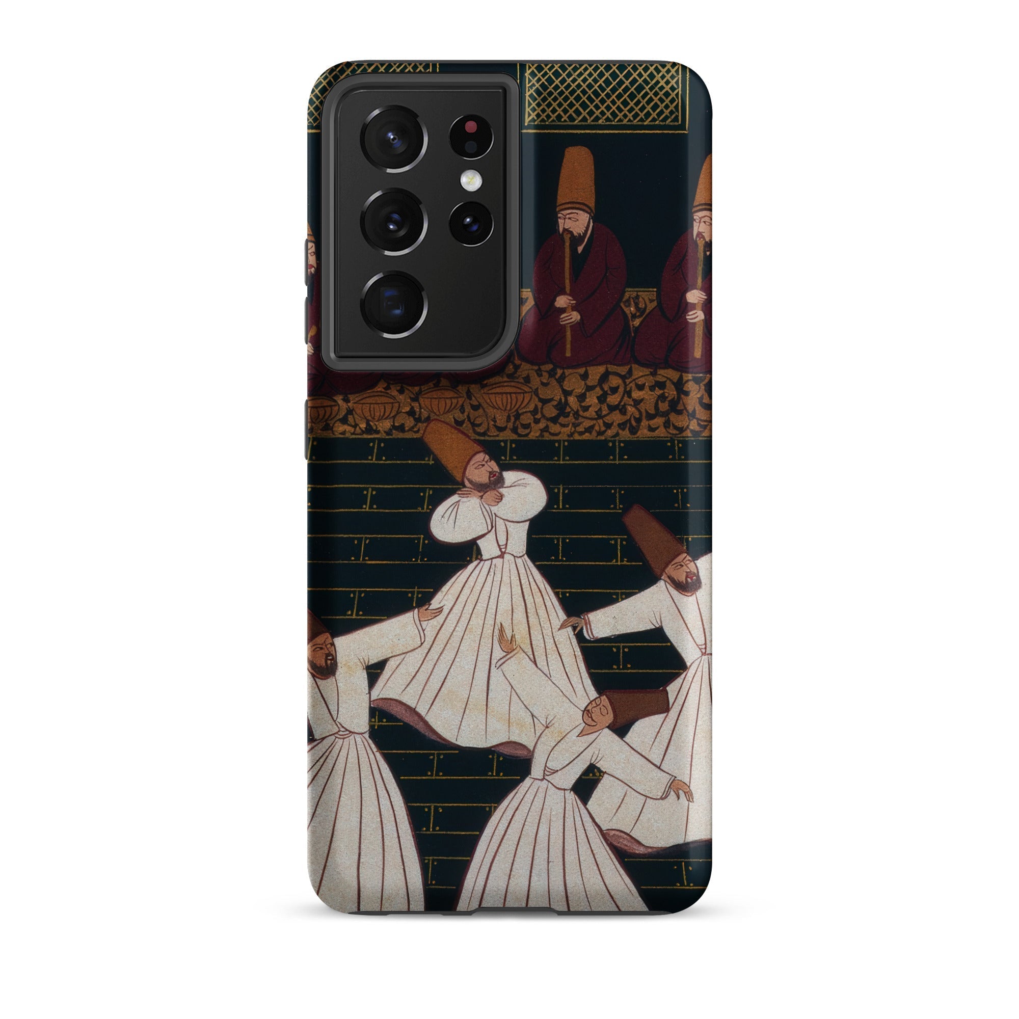 Whirling Dervishes at Konya Ottoman School Samsung Case, Galaxy S21 Ultra / Matte, Smartphone Case Historical Illustration Dervishes
