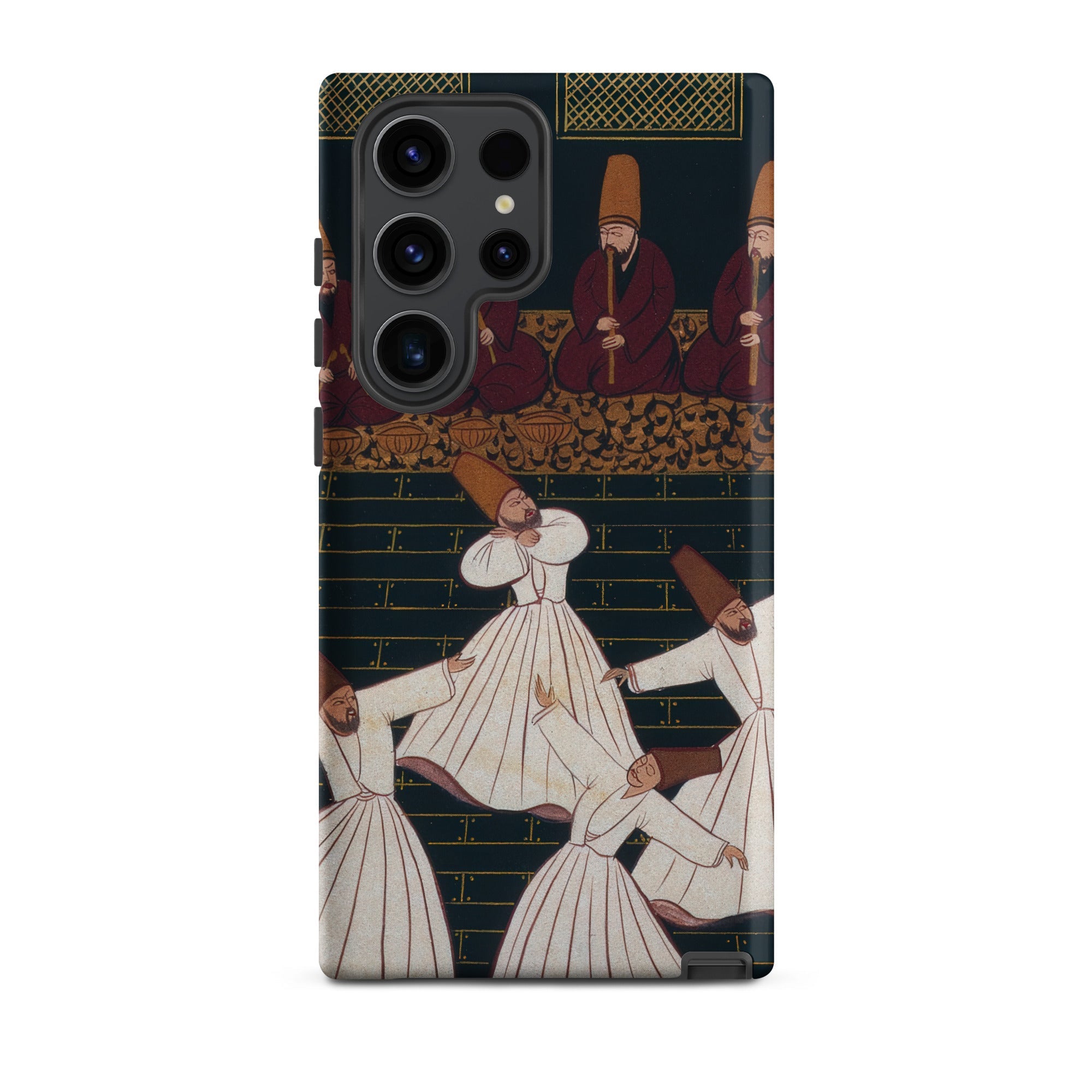Whirling Dervishes at Konya Ottoman School Samsung Case, Galaxy S23 Ultra / Matte, Smartphone Case Traditional Turkish Miniature Painting