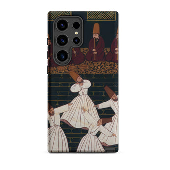 Whirling Dervishes at Konya - Ottoman School Samsung Case, Galaxy S24 Ultra / Matte, Phone Case Intricate Painting Sufi Dervishes