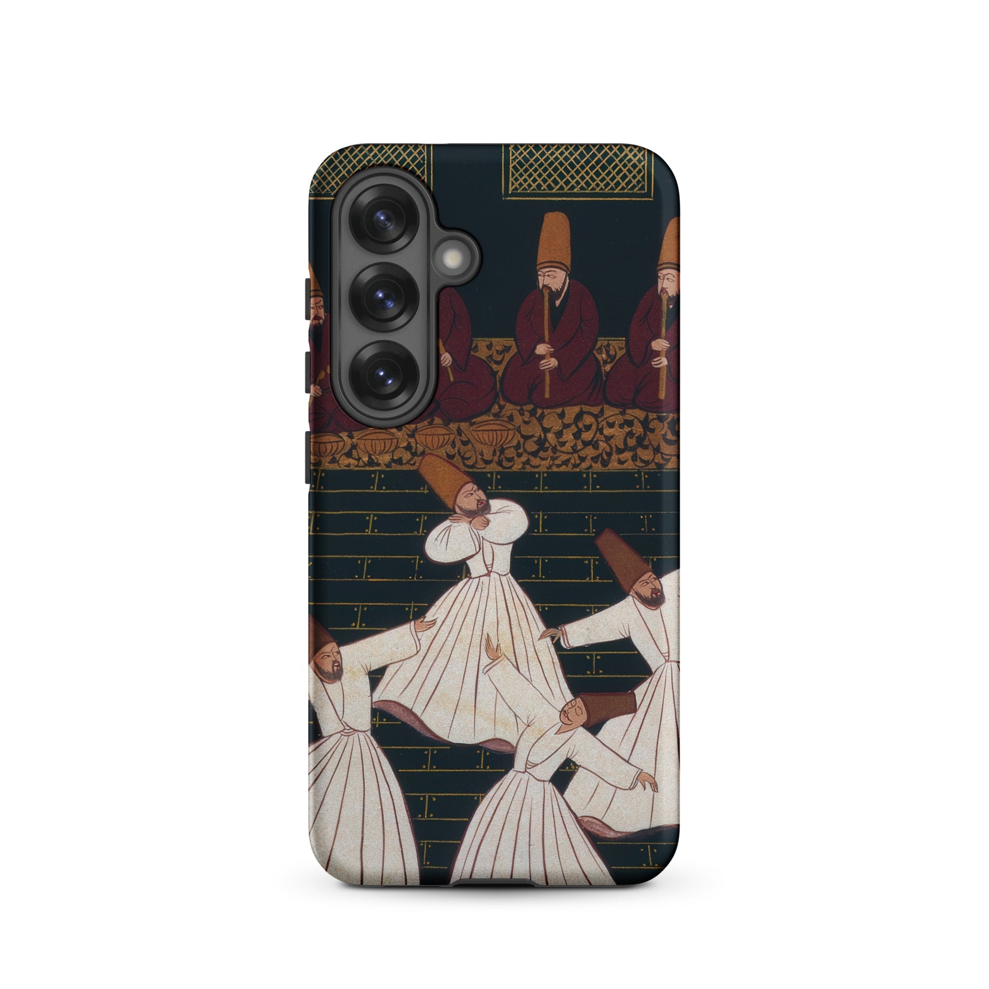 Whirling Dervishes at Konya Ottoman School Samsung Case, Galaxy S25 / Matte, Smartphone Case Ottoman Miniature Painting Dervishes