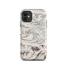 Whirlpool at Awa Katsushika Hokusai Iphone Case, 11 / Matte, Phone Case Wave Mountain Design
