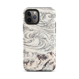 Whirlpool at Awa - Katsushika Hokusai Iphone Case, 11 Pro / Matte, Iphone Case Wave Mountain Design