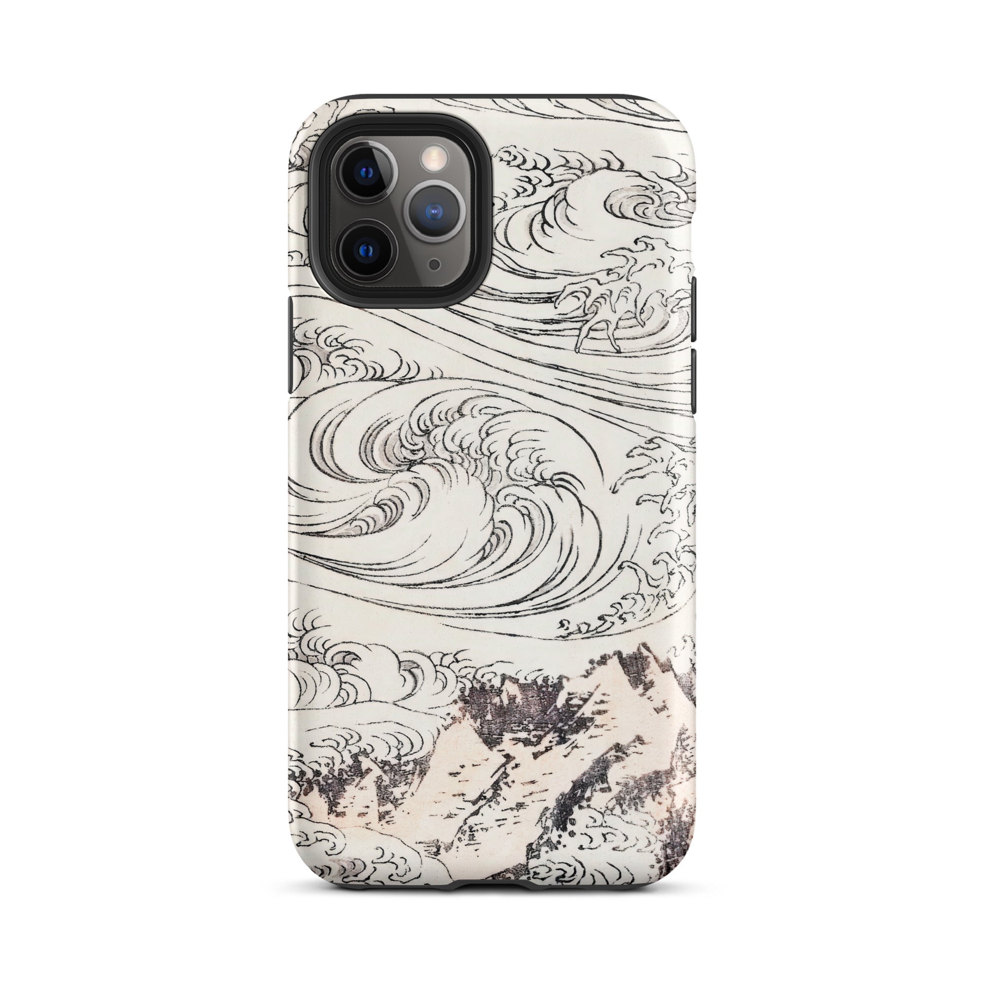 Whirlpool at Awa Katsushika Hokusai Iphone Case, 11 Pro / Matte, Iphone Case Wave Mountain Design