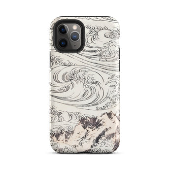 Whirlpool at Awa - Katsushika Hokusai Iphone Case, 11 Pro / Matte, Iphone Case Wave Mountain Design