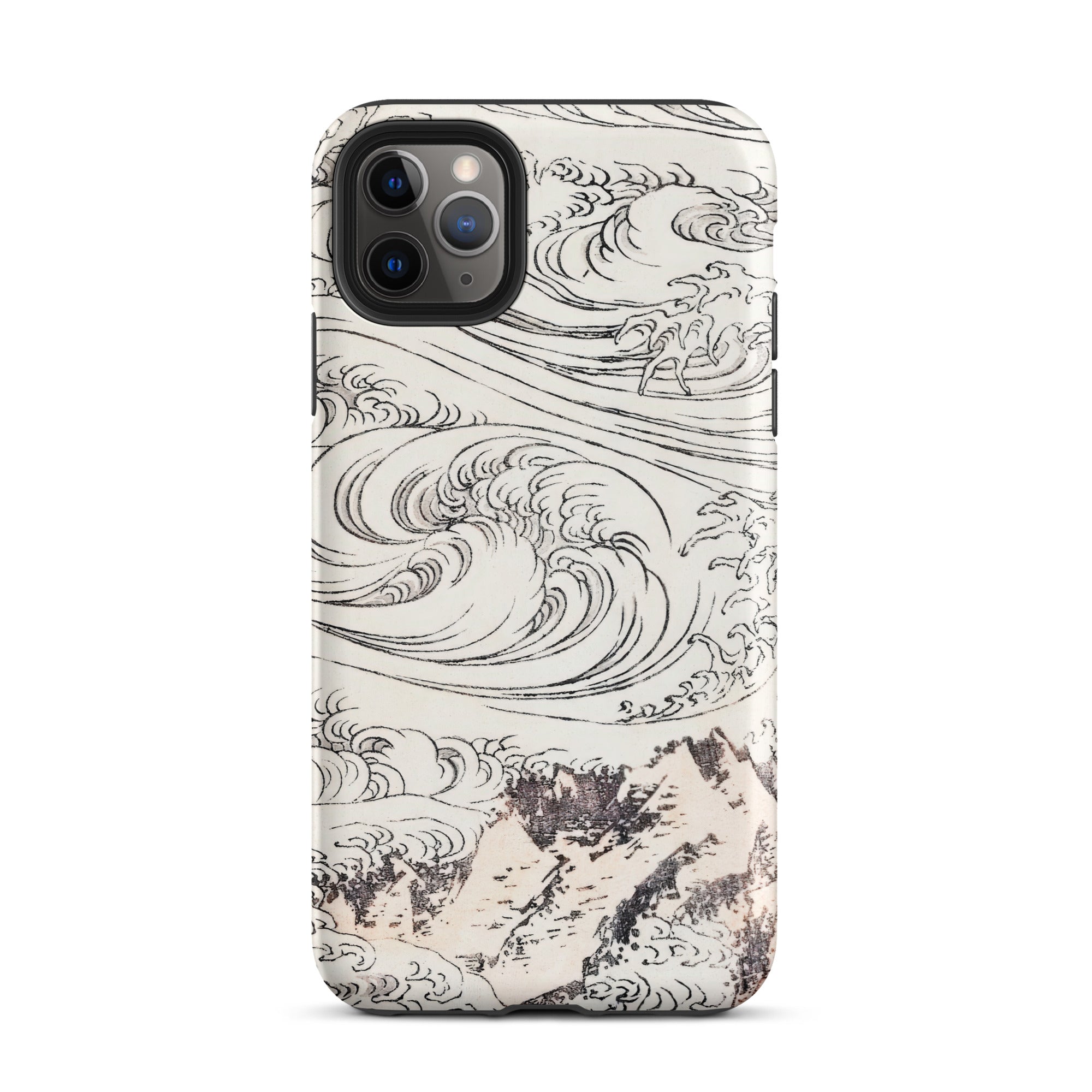 Whirlpool at Awa Katsushika Hokusai Iphone Case, 11 Pro Max / Matte, Phone Case Wave Mountain Design
