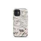 Whirlpool at Awa Katsushika Hokusai Iphone Case, 12 Mini / Matte, Phone Case Wave Mountain Design