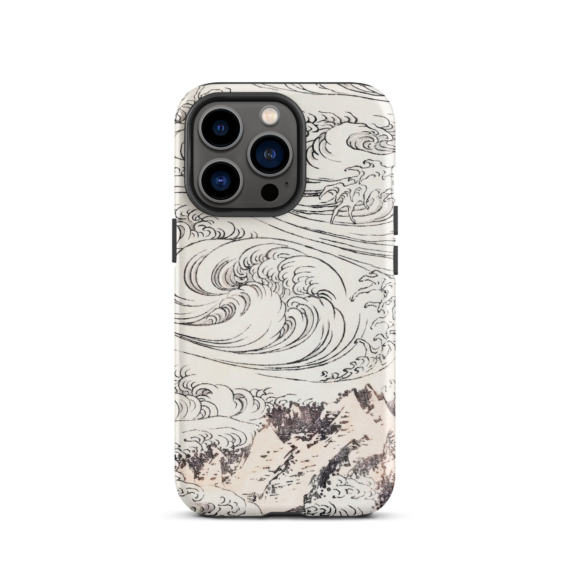 Whirlpool at Awa Katsushika Hokusai Iphone Case, 13 Pro / Matte, Phone Case Wave Mountain Design