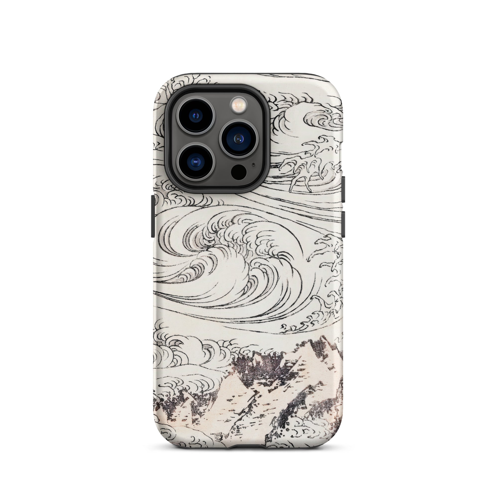 Whirlpool at Awa Katsushika Hokusai Iphone Case, 14 Plus / Matte, Phone Case Wave Mountain Design