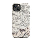 Whirlpool at Awa Katsushika Hokusai Iphone Case, 14 Pro / Matte, Phone Case Wave Mountain Design