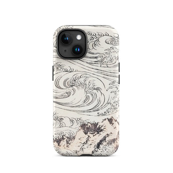 Whirlpool at Awa - Katsushika Hokusai Iphone Case, 15 / Matte, Phone Case Wave Mountain Design