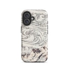 Whirlpool at Awa Katsushika Hokusai Iphone Case, 16 / Matte, Phone Case Wave Mountain Design