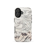 Whirlpool at Awa - Katsushika Hokusai Iphone Case, 17 / Matte, Iphone 12 Case Wave Design White Black