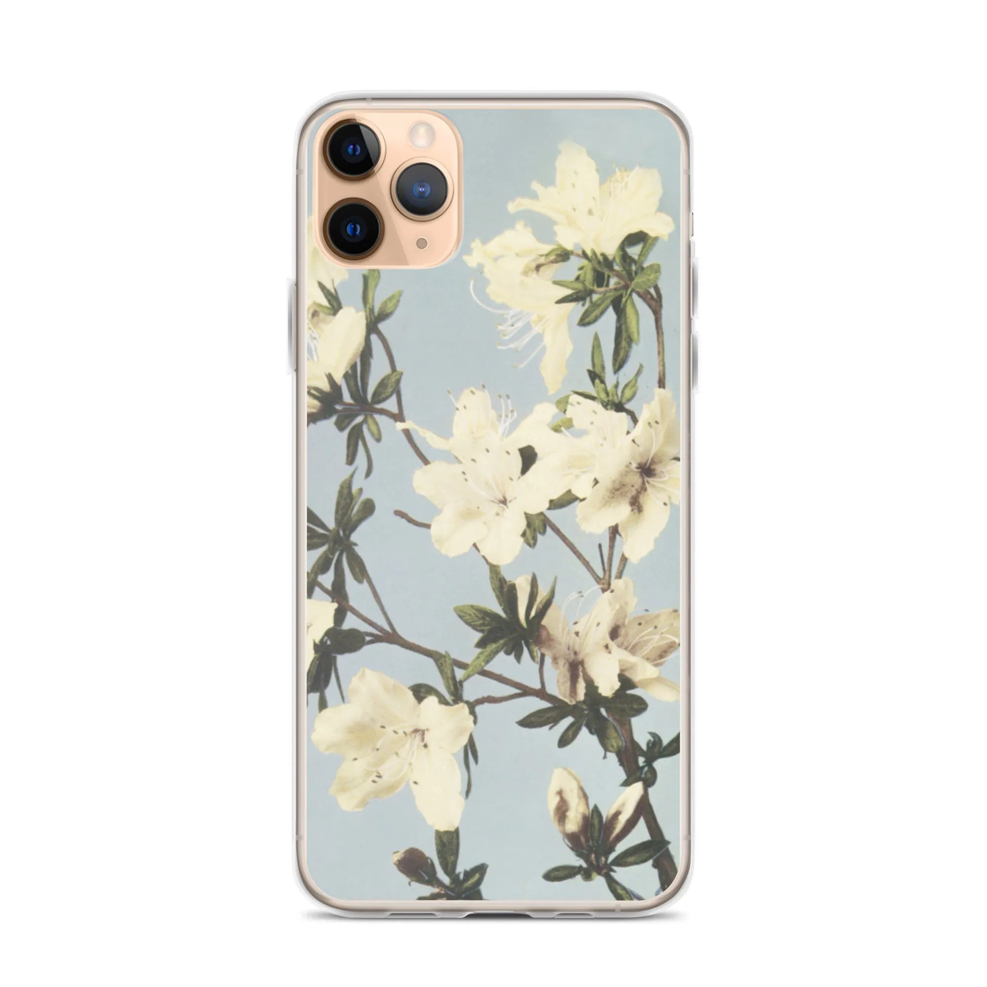 White Flowers - Kazumasa Ogawa Japanese Art Iphone Case - Iphone 11 Pro Max - Mobile Phone Cases - Aesthetic Art