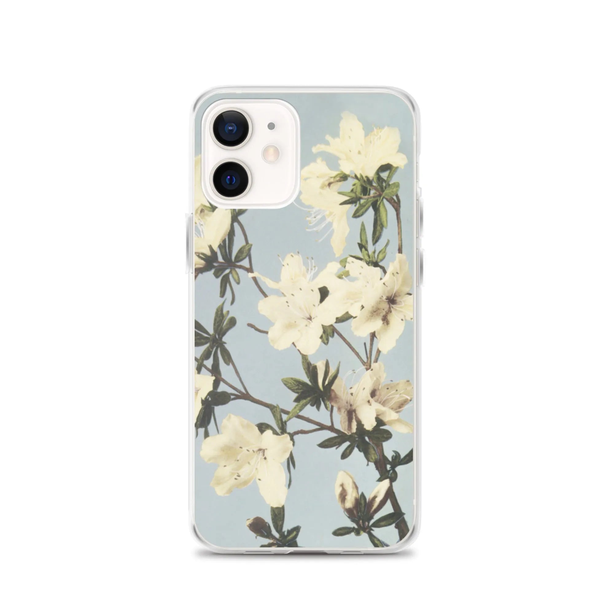 White Flowers - Kazumasa Ogawa Japanese Art Iphone Case - Iphone 12 - Mobile Phone Cases - Aesthetic Art