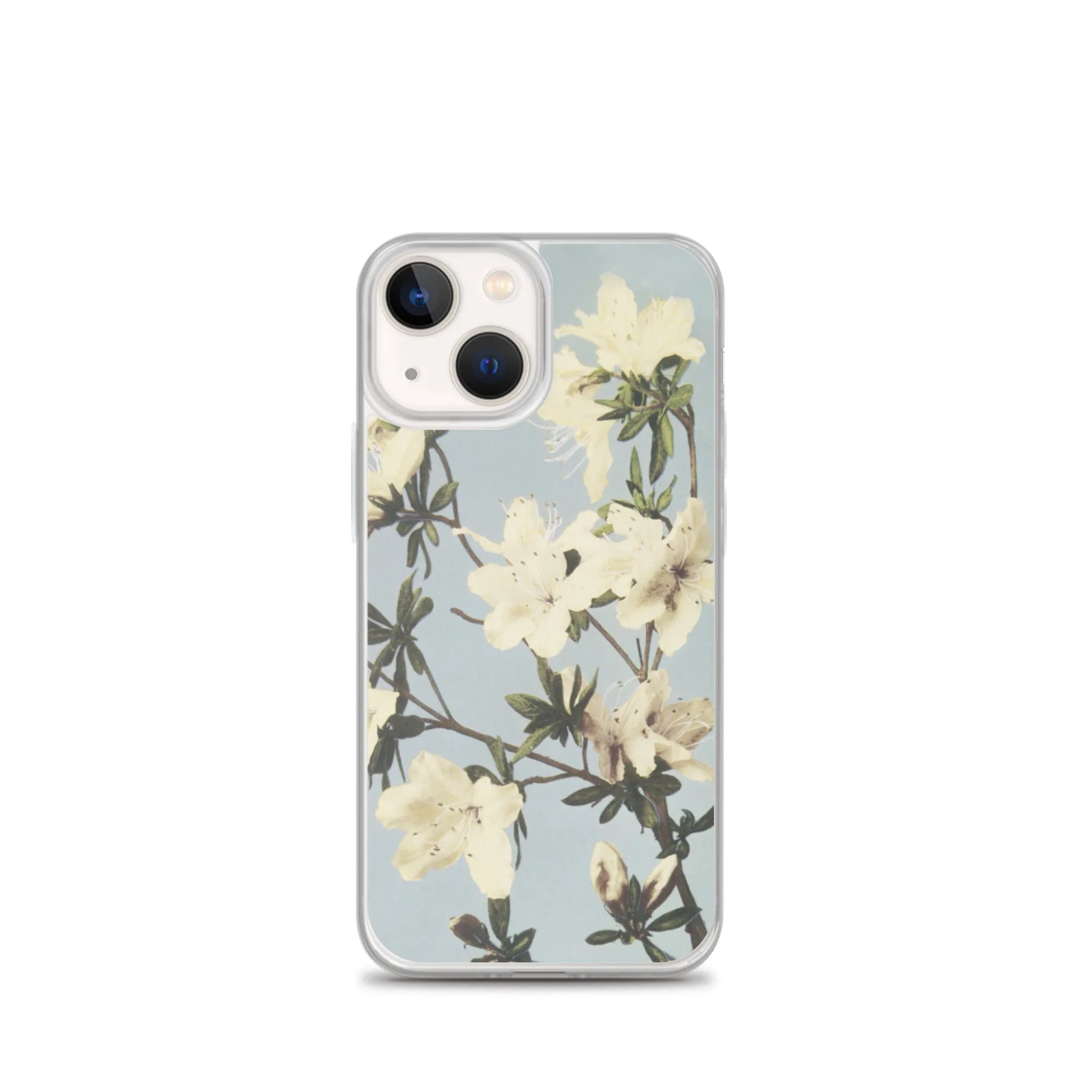 White Flowers - Kazumasa Ogawa Japanese Art Iphone Case - Iphone 13 Mini - Mobile Phone Cases - Aesthetic Art
