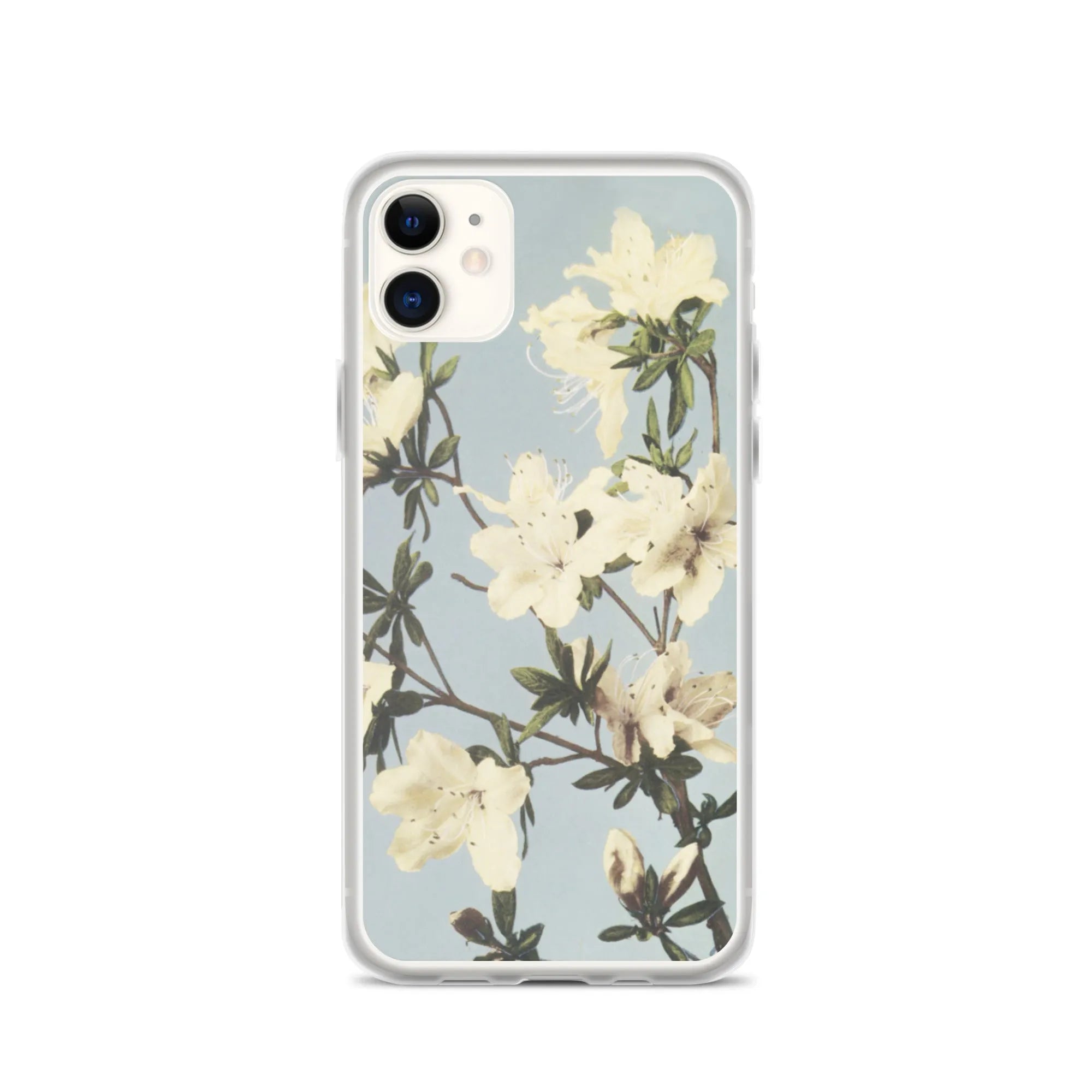 White Flowers - Kazumasa Ogawa Japanese Art Iphone Case - Iphone 11 - Mobile Phone Cases - Aesthetic Art
