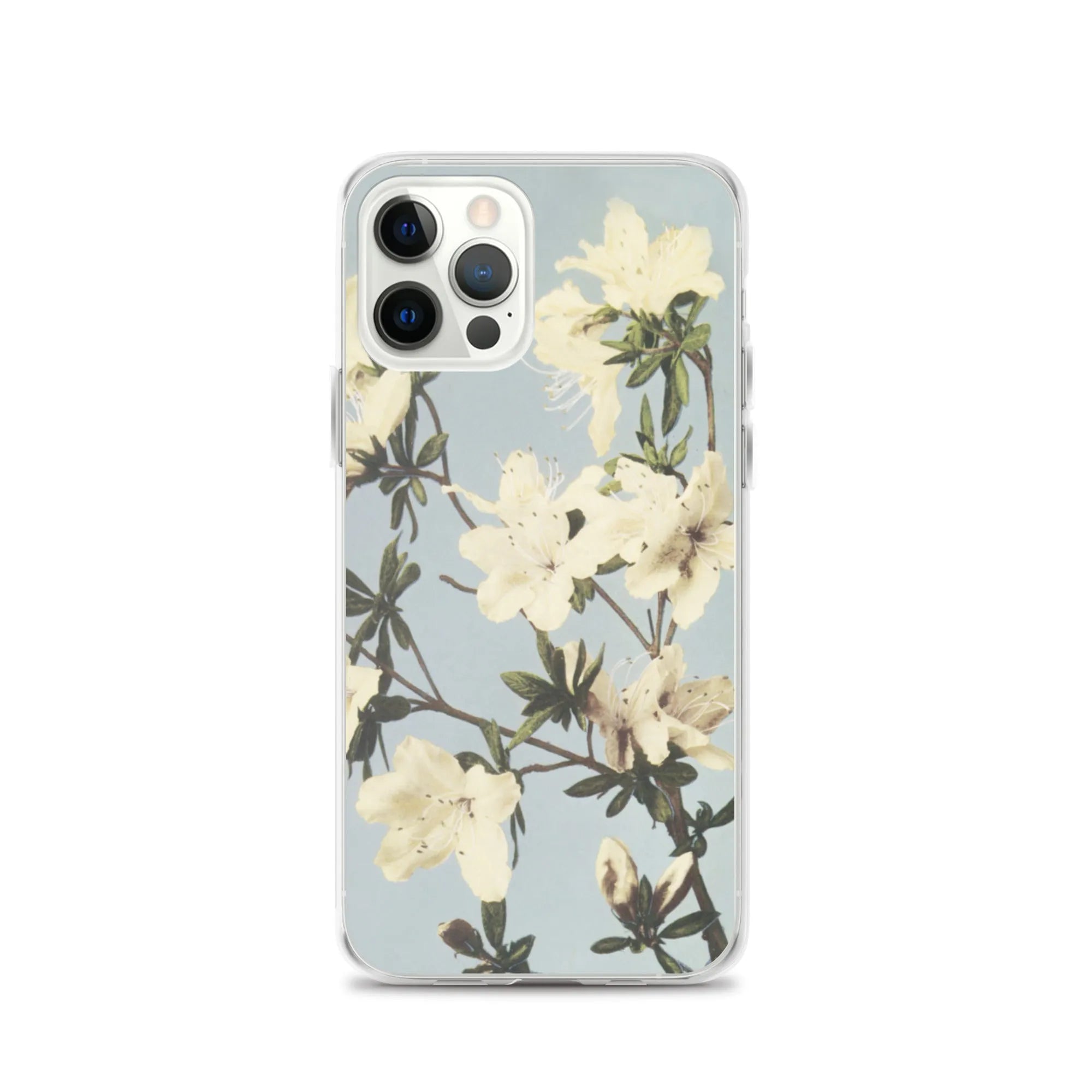 White Flowers - Kazumasa Ogawa Japanese Art Iphone Case - Iphone 12 Pro - Mobile Phone Cases - Aesthetic Art
