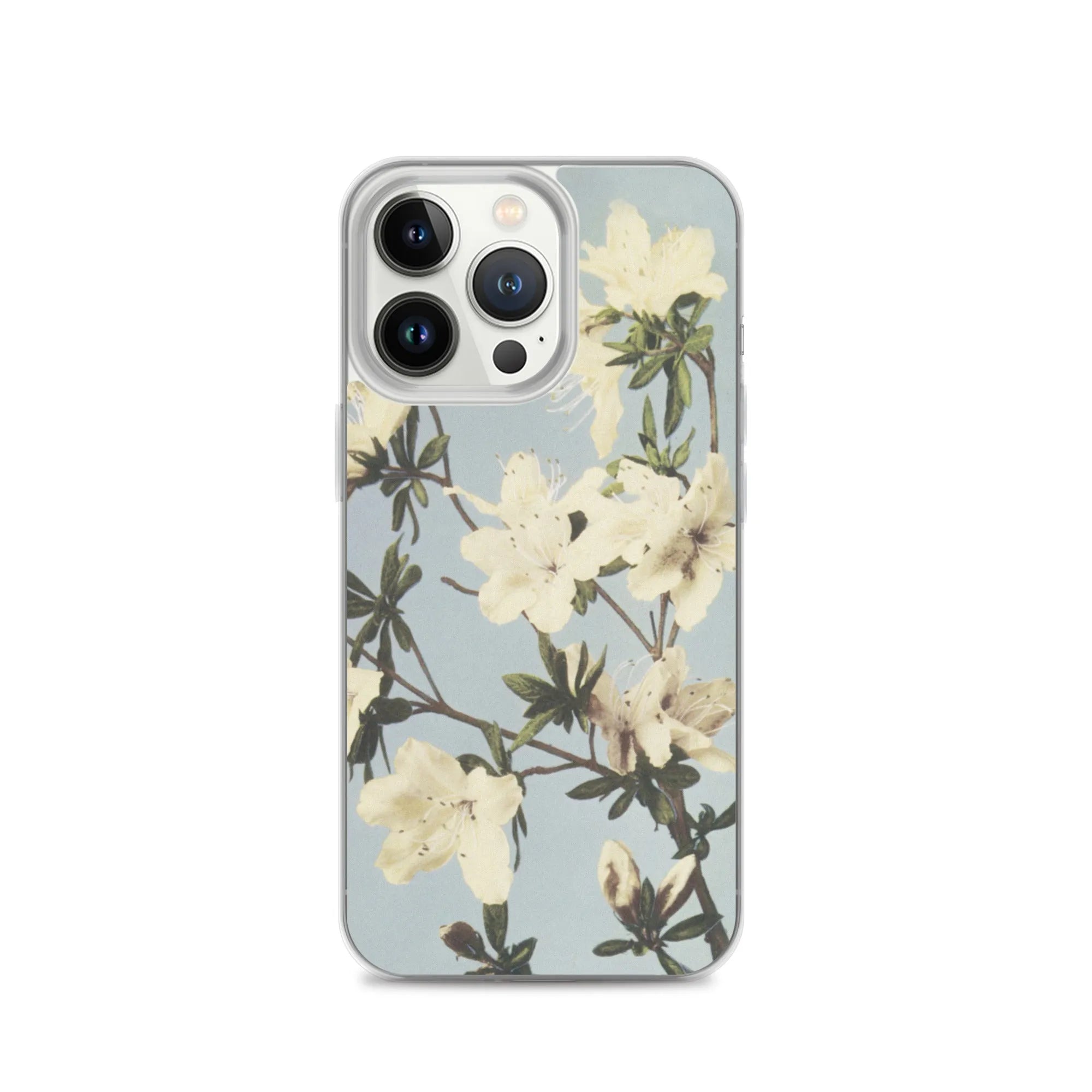 White Flowers - Kazumasa Ogawa Japanese Art Iphone Case - Iphone 13 Pro - Mobile Phone Cases - Aesthetic Art