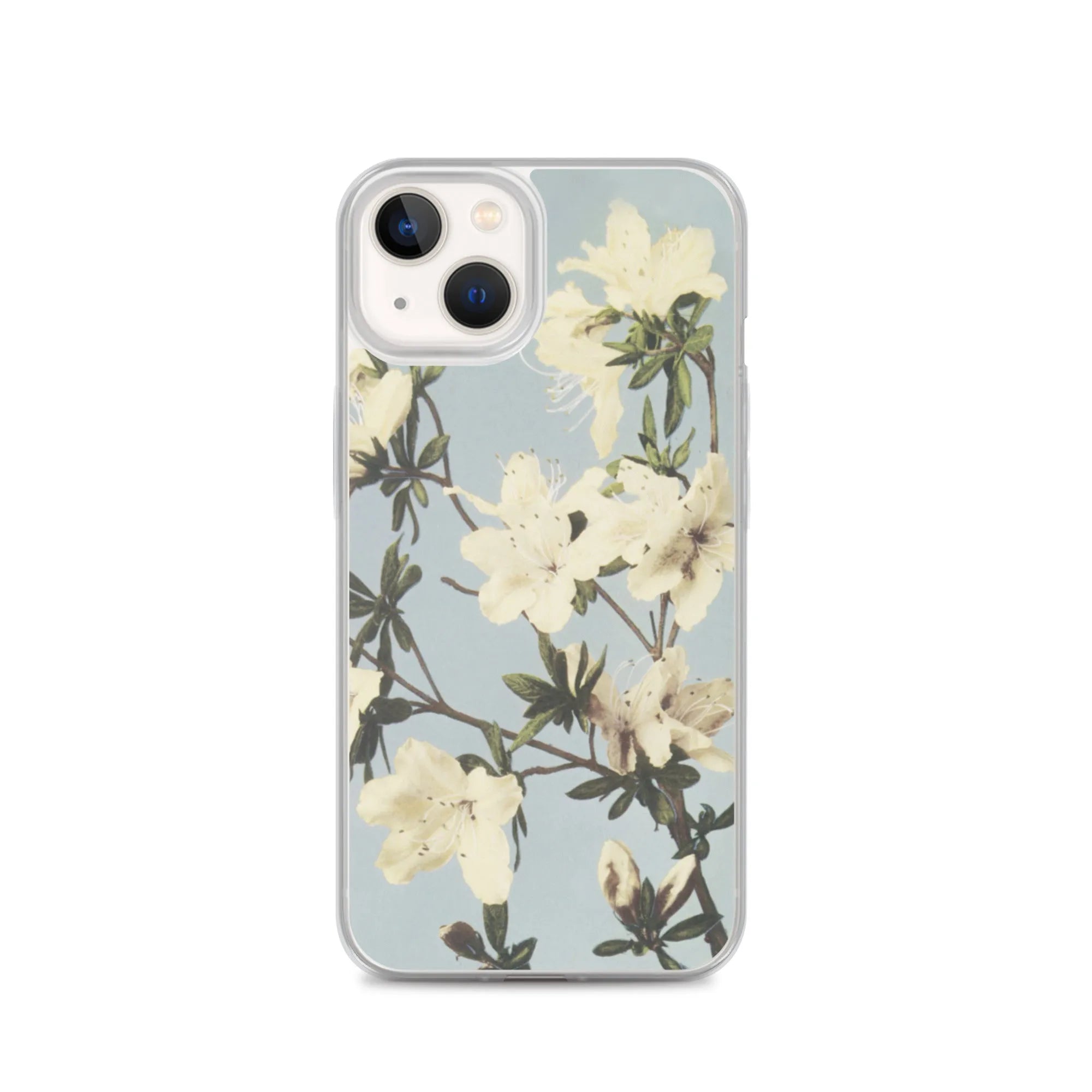 White Flowers - Kazumasa Ogawa Japanese Art Iphone Case - Iphone 13 - Mobile Phone Cases - Aesthetic Art