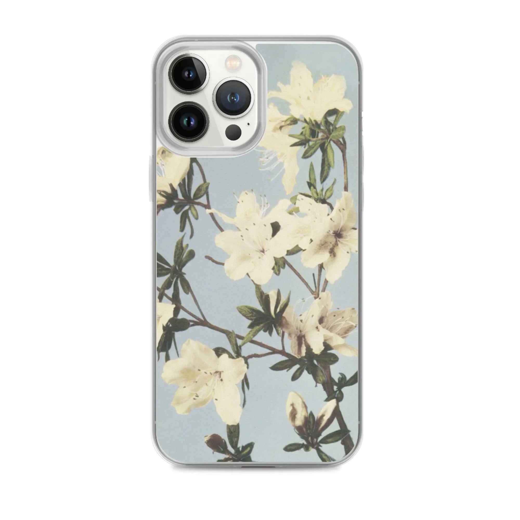 White Flowers - Kazumasa Ogawa Japanese Art Iphone Case - Iphone 13 Pro Max - Mobile Phone Cases - Aesthetic Art