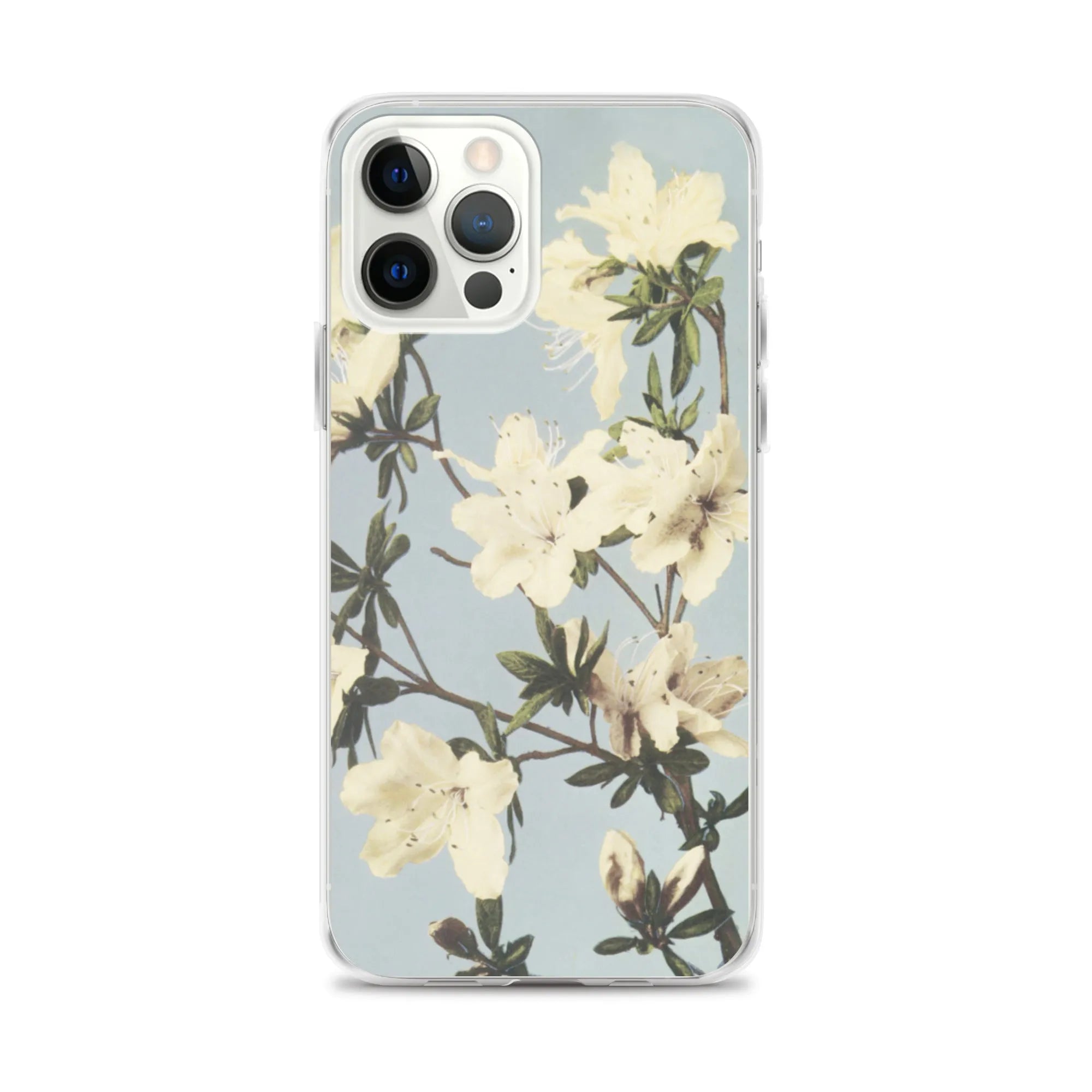 White Flowers - Kazumasa Ogawa Japanese Art Iphone Case - Iphone 12 Pro Max - Mobile Phone Cases - Aesthetic Art