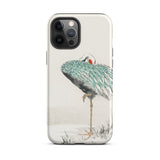 White-naped Crane - Numata Kashu Iphone Case, 12 Pro Max / Matte, Crane-themed Phone Case