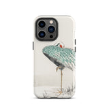 White-naped Crane - Numata Kashu Iphone Case, 13 Pro / Matte, Crane Art Phone Case