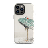White-naped Crane - Numata Kashu Iphone Case, 13 Pro Max / Matte, Crane-themed Phone Case